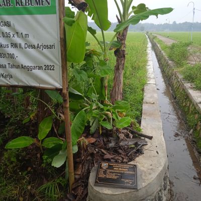 Verifikasi Pekerjaan Talud Irigasi Dukuh Kemukus Rw II Desa Arjosari  ( Kasiman )